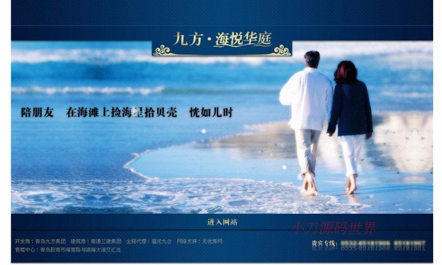 大气漂亮 房产公司网站 楼盘推广建站系统源码 ASP+ACCESS