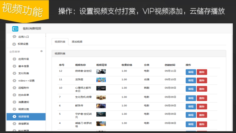 吸粉消费视频网站应用（无限制版）