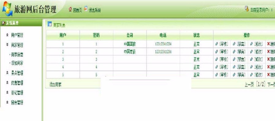 (限时特价)java源码 旅游网源码SSH框架