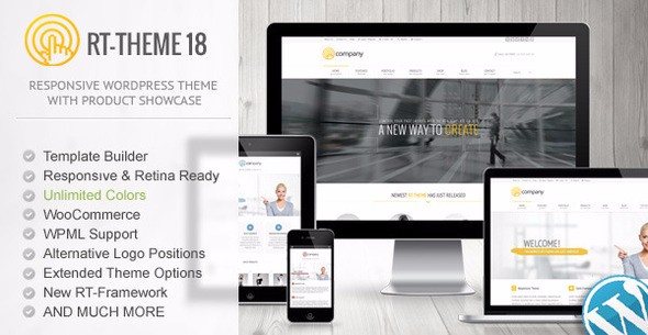 RT-Theme 18 V1.9.6中文汉化修改版WP主题分享,外贸企业产品展示网站主题模板