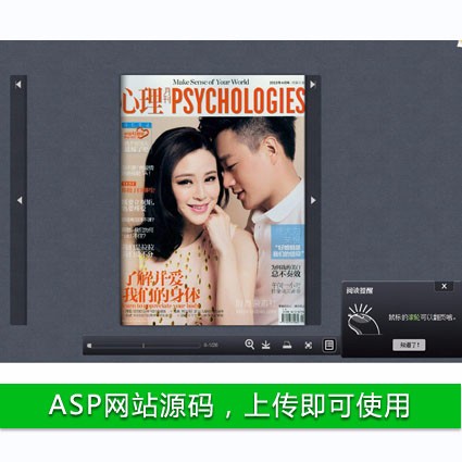 简洁漂亮 电子杂志在线阅读系统 ASP网站源码 ASP+ACC