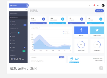 响应式后台模板 HTML管理UI框架CMS系统html5源码bootstrap后台