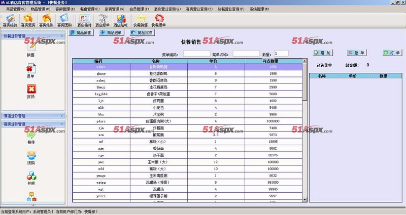 AL酒店管理客房管理系统源码asp.net大型酒店客服管理系统源码C#酒店排班客房管理系统