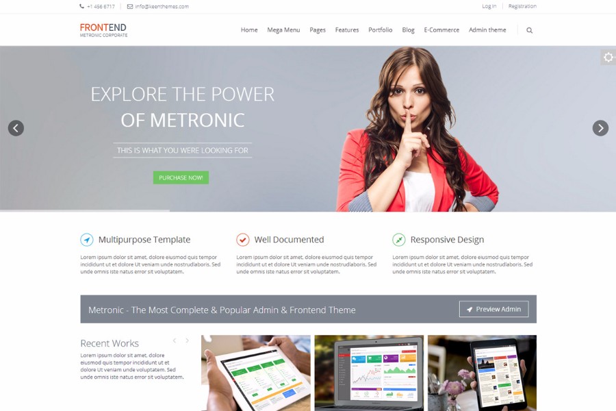 metronic4.7.5 bootstrap后台管理模板 html5后台网页模板 源码
