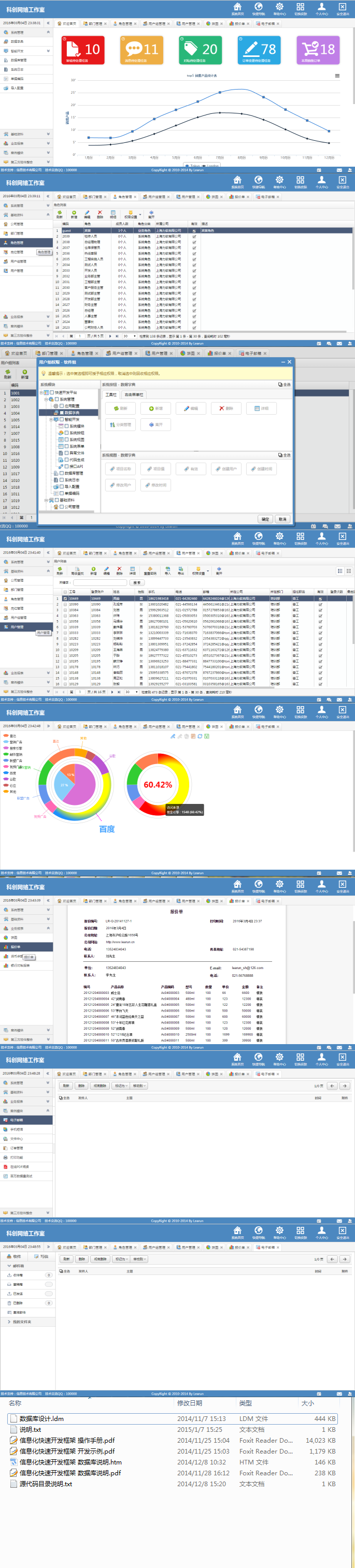 ASP.NET系统网站网页 C#源码 mvc权限快速开发建站框架OA CRM CMS 