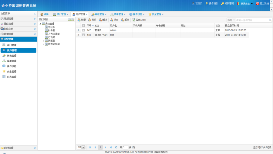 Java 权限管理系统源码 管理模板 SpringMVC EasyUI MySQL数据库