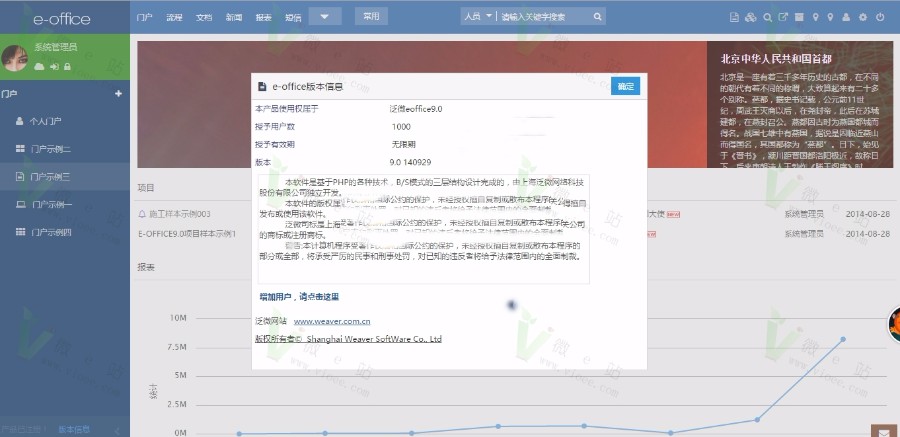 首发!比通达OA强大得多的泛微e-office9 OA办公自动化系统含手机端+教程 无限制版! 