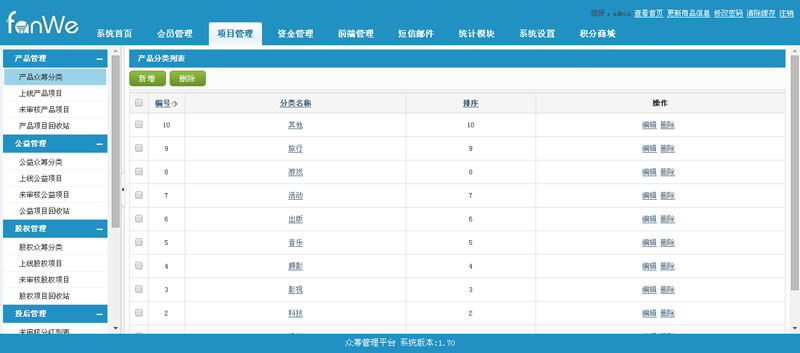 方维众筹系统源码1.7.1 功能强大 完整开源无限制 PC+WAP众筹平台