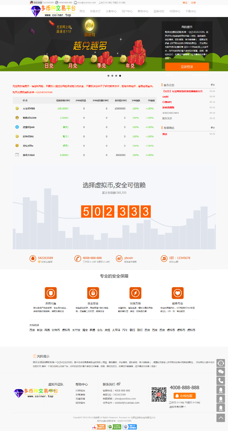 多币种交易平台源码带专业K线、完美对接钱包。送安装及对接教程