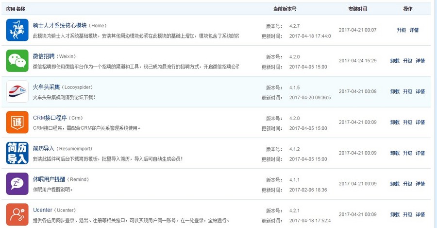 骑士人才系统4.2多城市分站版74CMS4.2招聘源码所有应用插件+CRM 