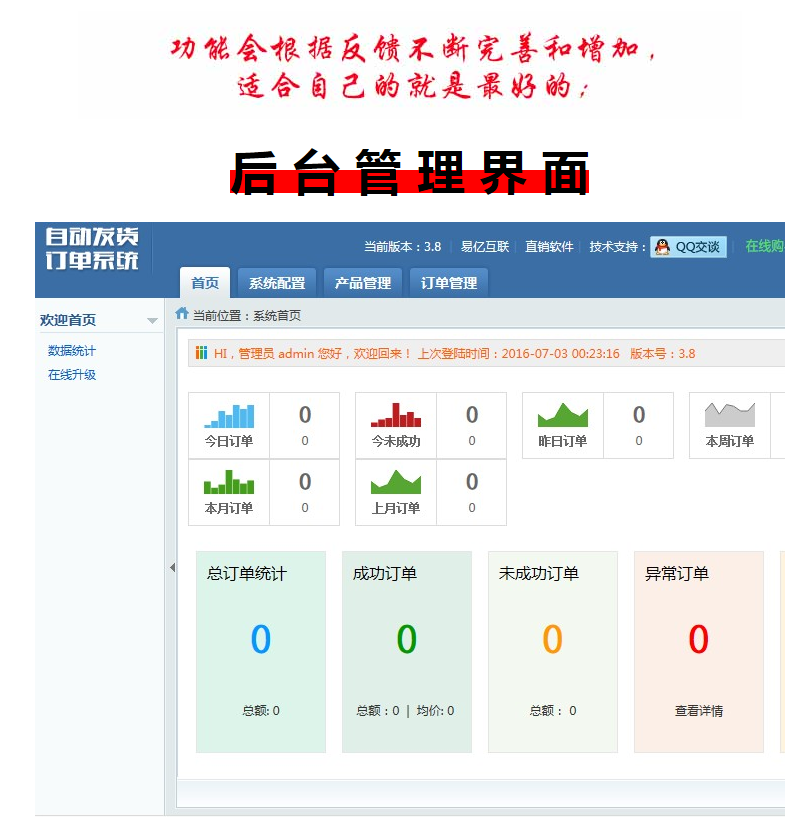 全自动发货系统/虚拟产品自动发货系统/自动发卡密/产品订单系统
