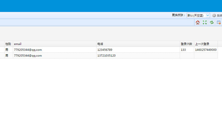 spring mvc hibernate easyui 后台权限管理系统  项目 源码
