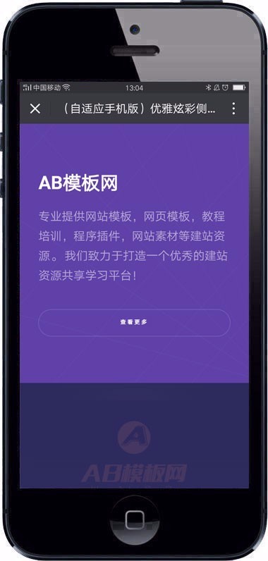 (自适应手机版)优雅炫彩侧边响应式企业展示通用织梦模板+教程