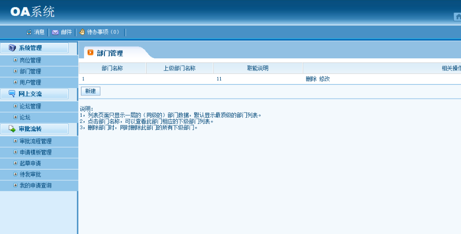 java企业办公自动化OA源码