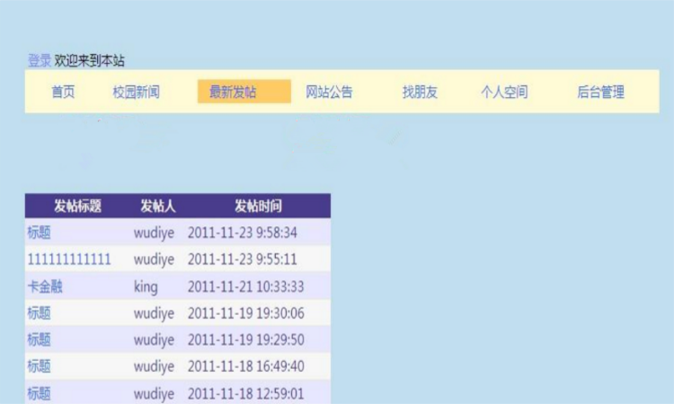 ASP.NET校园论坛网站源码 网站源码