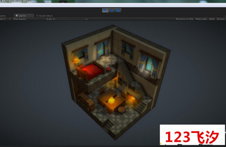 Unity 3D《冒险岛2》像素方块艺术场景资源