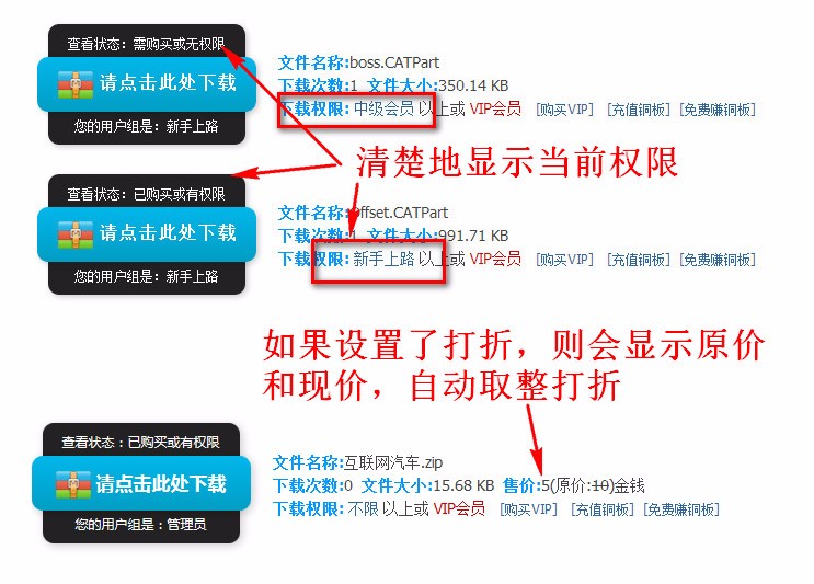 【价值35元】discuz x2.5 x3.0 x3.1 x3.2 附件打折和下载限制 商业版V5. 
