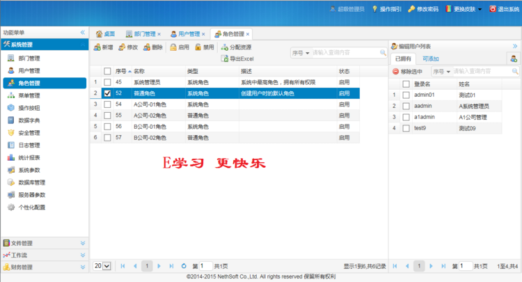 Java权限 管理 系统 源码 SpringMVC Mybatis Shiro  EasyUI SSM
