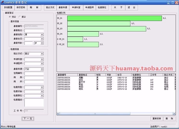 大型医院医疗信息系统源码 PACS Dicom工作站 C# C/S架构（售his,lis,emr） 