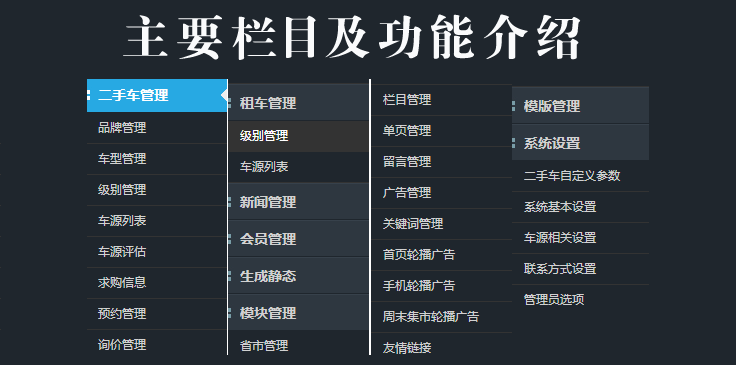 【自动发货】二手车网站源码，功能强大，源码完整无错，大气漂亮！