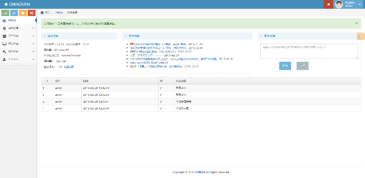 thinkphp cms后台管理系统 快速建站