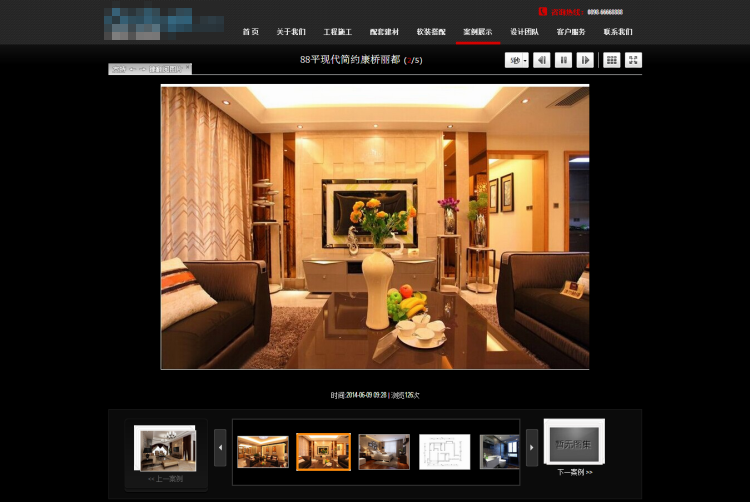 红色大气装饰装修类企业公司织梦模板