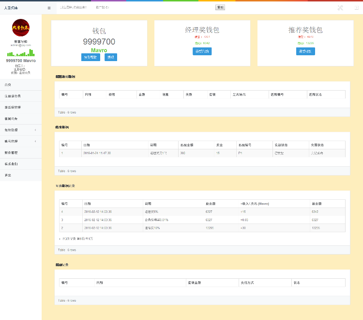 大圣归来理财系统源码