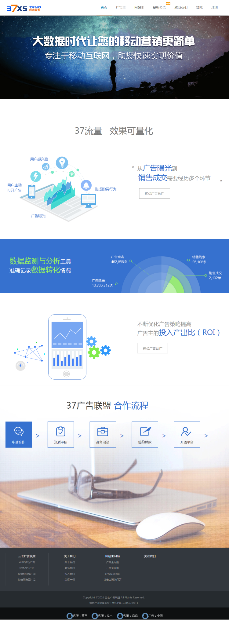 仿三七联盟的中易广告联盟V9模板中易模板中易v9模板