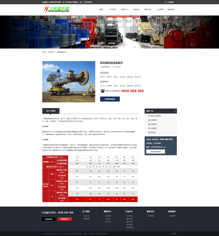 织梦网站模板机械设备类企业网站模版响应式自适应网站源码带后台