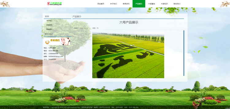 织梦网站源码农林科技绿色树木网站模板dedecms网站模版 带后台