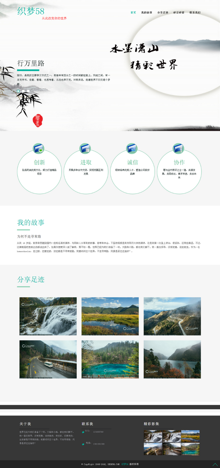 响应式自适应博客文章类网站源码织梦DEDECMS模板 