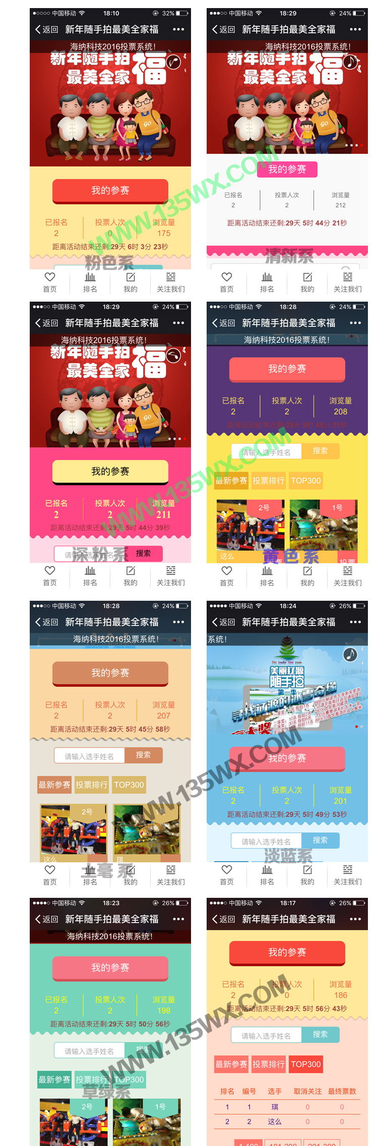 微信公众号投票活动系统源码（萌宝男女神\商家评选）