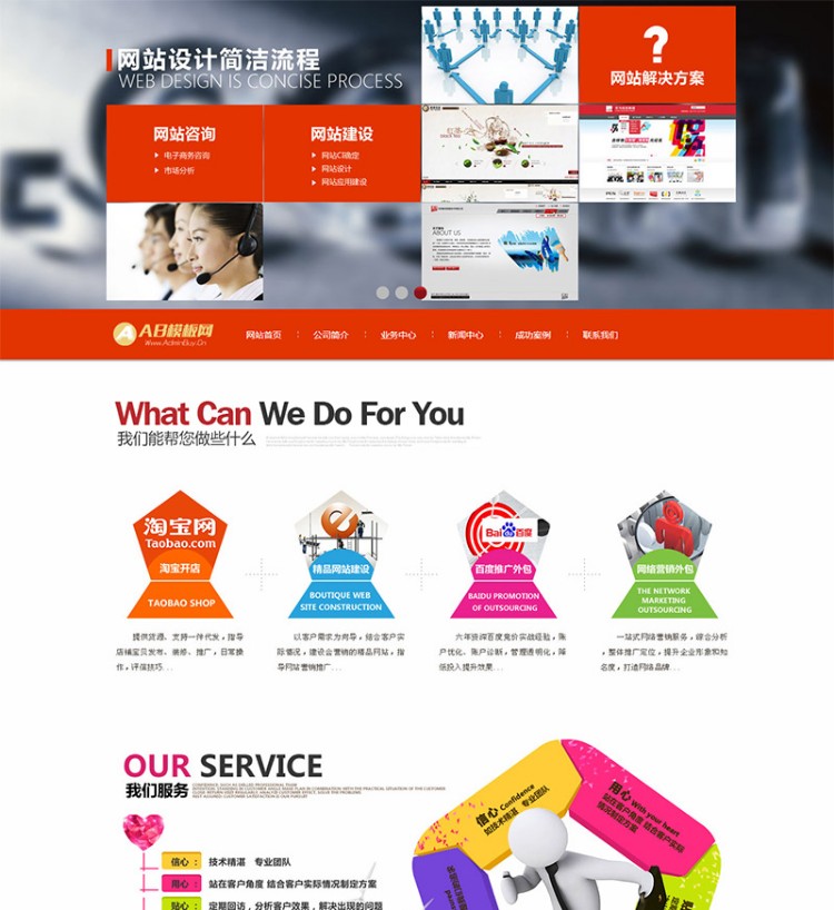 html5网络设计类公司企业织梦源码