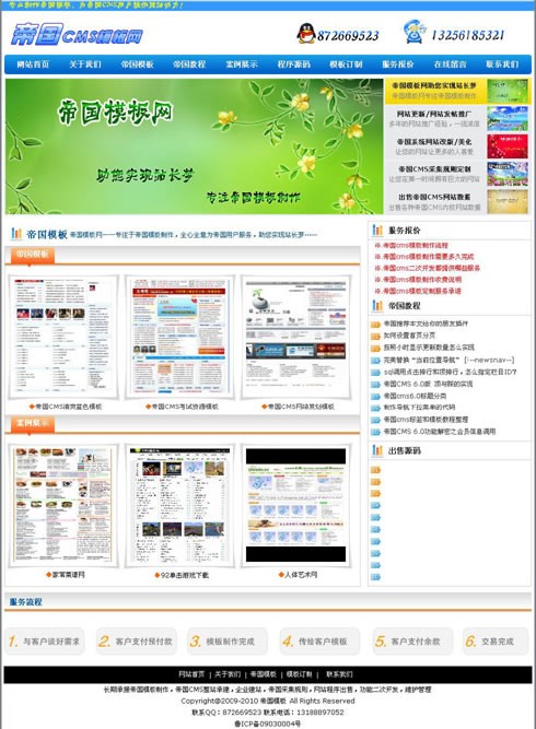 帝国CMS 模板网模板