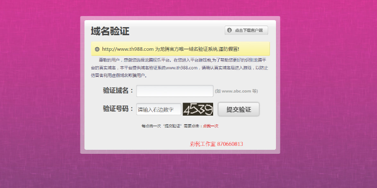 域名验证系统