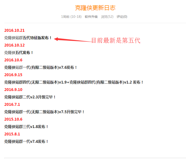 克隆侠 第五代 （无限克隆版） 2016seo蜘蛛池站群程序 泛站群 