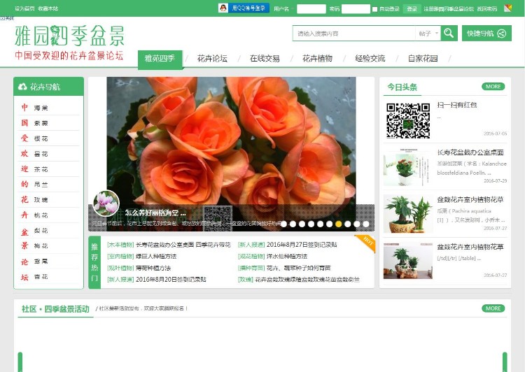 discuz模板论坛多配色高端大气花卉论坛模板-支持X3.2 