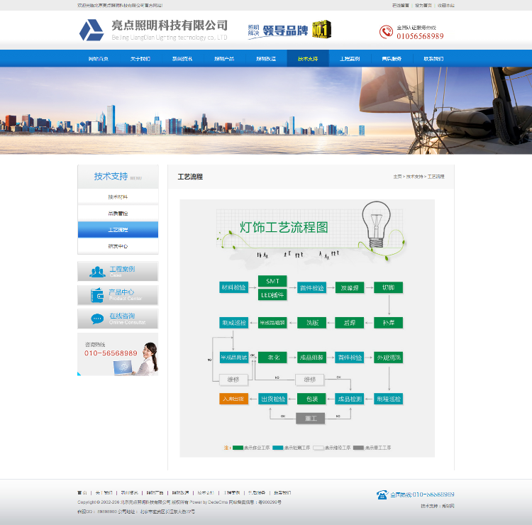 dedecms照明科技公司织梦源码 