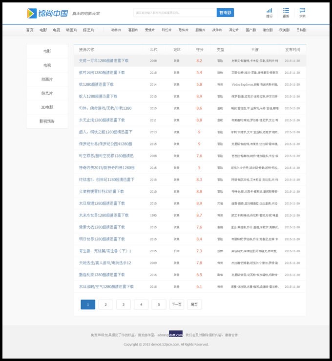 电影淘淘电影下载网,bt天堂电影bt下载站帝国cms内核,附采集,修复下载页面