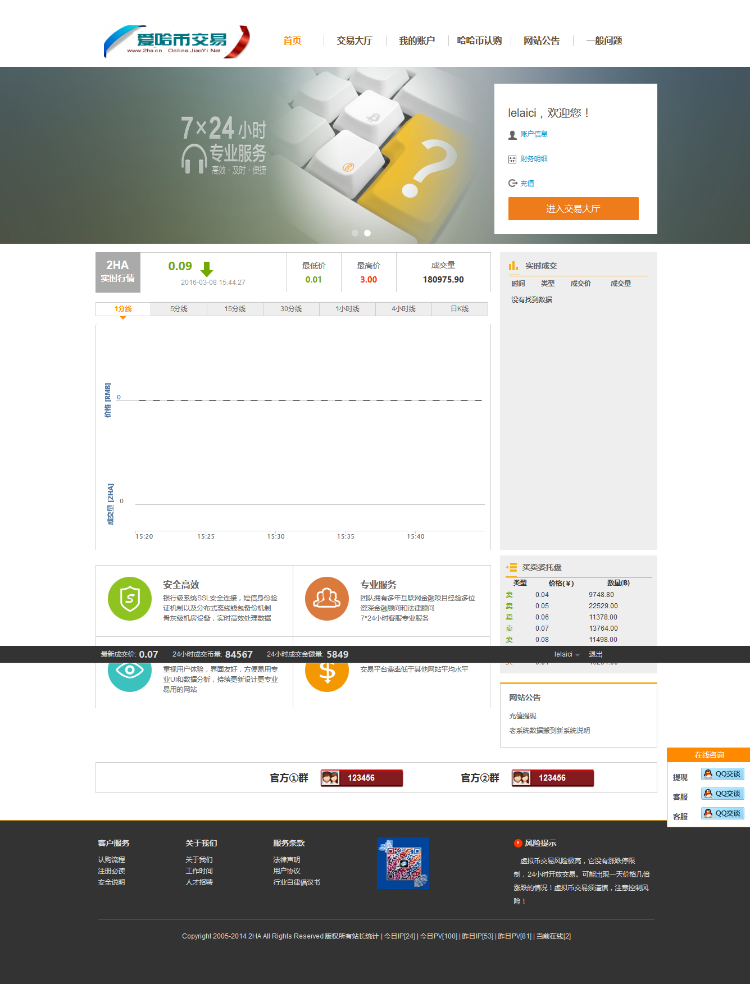 虚拟币、虚拟币交易平台、爱哈币完整源码