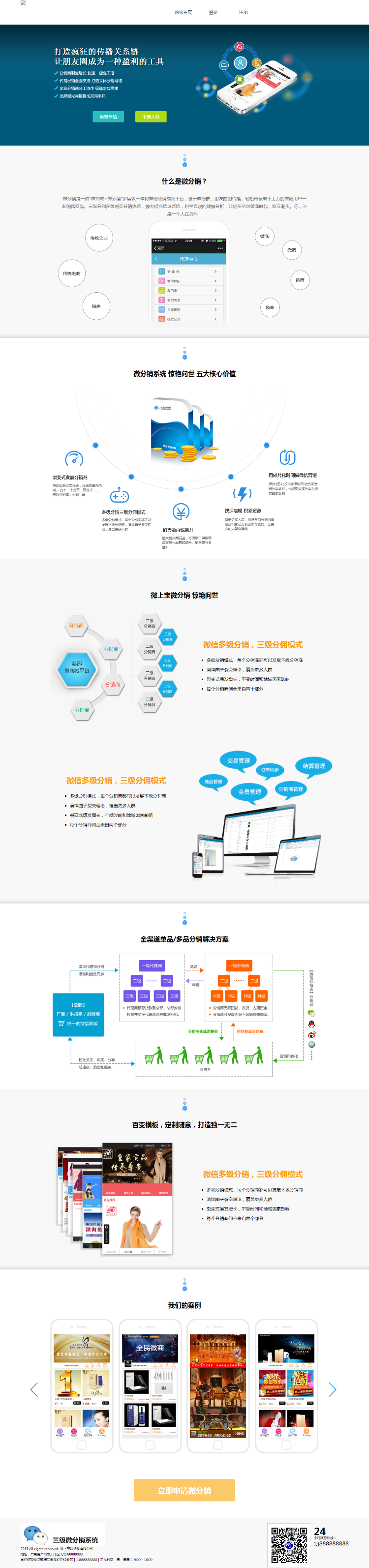 微信三级分销系统,多级分销三级分佣模式,支付宝微信双支付,含详细使用教程,