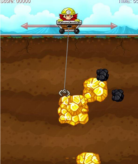 【HTML5源码】经典小游戏黄金矿工源码