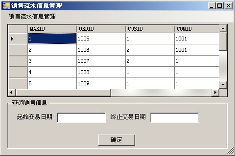 商品订购管理系统