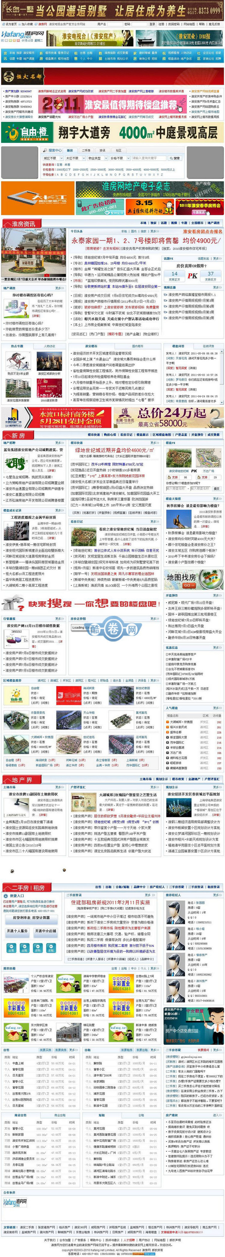 淮房网/房屋资讯/房屋租售信息源码